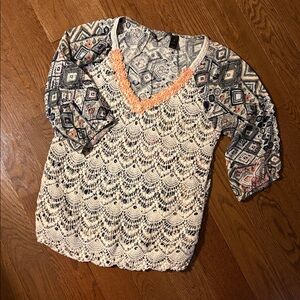 Boho Crochet Lace Top